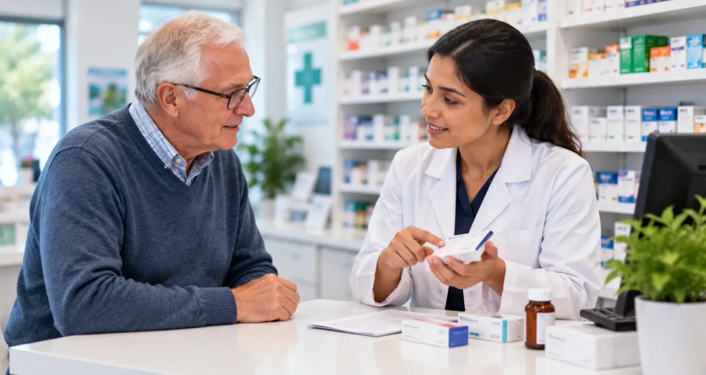 Why Using One Regular Pharmacy Can Make Medicine Records Easier to Manage Using one regular pharmacy can make medicine records easier to manage because the pharmacy team can refer back to the prescriptions and medicines that pharmacy has supplied to you over time. That continuity can make routine questions easier to answer and can help the pharmacist spot when something has changed. But there is an important limit: no single community pharmacy should be assumed to hold a complete record of every medicine you take. Medicines supplied by another pharmacy, prescribed in hospital or privately, bought over the counter, or taken as vitamins or herbal products may not appear in the same local record. That is why keeping your own up-to-date medicines list is still useful. What a pharmacy medication record can contain When the same pharmacy dispenses your prescriptions regularly, its dispensing system gives the pharmacy team a useful history of what that pharmacy has supplied before. This can provide context when you ask a question about a repeat medicine, a recent change or something you have collected previously. Pharmacy systems are not the same as your full GP medical record. Authorised pharmacy professionals may also be able to view relevant NHS information, such as a Summary Care Record, when this is needed for your direct care and the appropriate access rules are met. The NHS says a Summary Care Record is created from GP records and normally includes current medication, allergies and previous adverse reactions to medicines. Even this information can have gaps. NHS England notes that medicines prescribed outside general practice, such as in hospital, community pharmacy, dentistry or other care settings, may not be reflected in the GP record unless the information is recorded back there. Why using one regular pharmacy can improve continuity Using one regular pharmacy does not guarantee that every medicine-related problem will be detected, but it can make day-to-day continuity simpler. The team is more likely to have a consistent history of the prescriptions it has dispensed for you and may be familiar with the practical issues you have raised before. you collect repeat medicines regularly; a medicine name, strength or direction changes; you start or stop a treatment; you ask whether an over-the-counter product is suitable alongside regular medicines; you have questions after a hospital or GP appointment; or a carer is helping you manage several medicines. It can also reduce the amount of background information you need to explain from scratch at every routine visit. You should still tell the pharmacy about anything that has changed, especially if it happened outside that pharmacy. When pharmacy records may still be incomplete A pharmacy record is only one part of the wider picture. Important information may sit elsewhere in the NHS or may never have been sent to the pharmacy you usually use. medicines supplied by another community pharmacy; treatment started or changed during a hospital stay; medicines prescribed by a private clinic or dentist; over-the-counter medicines bought elsewhere; vitamins, herbal remedies or supplements; medicines you have stopped taking; or a dose change that has not yet appeared on a new prescription. This is why it is worth correcting any outdated information and telling the pharmacist about recent changes. It is also why a pharmacist may sometimes ask questions that seem repetitive: the safest answer depends on what you are actually taking now, not only what appears on a previous record. How to keep your own medicines list A simple personal medicines list can fill many of the gaps between different care settings. It does not need to be complicated. The aim is to give you, your carer and healthcare professionals a current reference when you need it. the name of each medicine; the strength, if shown on the label; how you have been told to take or use it; what the medicine is for, if you know; regular over-the-counter products, vitamins and herbal remedies; known medicine allergies or important previous reactions; and the date of any recent change. Keep the list somewhere you can reach easily. Some people keep a paper copy in a wallet or medicine folder; others keep a secure note or photograph on their phone. If someone helps you with your medicines, make sure they know where the current version is. Update the list whenever a medicine is started, stopped or changed. Do not change a prescribed medicine simply to make the list match what you think it should say—check any uncertainty with the prescriber or pharmacist. What to tell a pharmacist about medicine changes Tell your pharmacist when something important has changed since your last prescription. This is particularly helpful after a hospital discharge, specialist appointment, private consultation or change made by another healthcare professional. Useful information can include a new medicine, a stopped medicine, a new dose, a newly recognised allergy, a side effect you are concerned about, or a new over-the-counter or herbal product you are using. If you are not sure whether a change is permanent, say that too. The pharmacist can then decide what information needs checking before advising you. Bring your discharge letter, medicines list, prescription information or medicine packaging if it helps explain the change. When another pharmacy may still be appropriate Using one regular pharmacy is a practical choice, not a rule that prevents you from using another pharmacy. You may be away from home, need to use a different dispenser, or simply prefer to change where your prescriptions are sent. If you do use another pharmacy, give the team the information they need rather than assuming they can see everything your usual pharmacy can see. An up-to-date medicines list, details of allergies and recent prescription changes can be particularly helpful. For NHS electronic prescriptions in England, you can choose or change a nominated pharmacy. The NHS App and NHS website allow patients to manage a chosen pharmacy, and the NHS says prescriptions will usually continue to be sent to that nominated pharmacy until the choice is changed or removed. Using one regular pharmacy in Chingford for ongoing medicine support For people who take regular medicines, having a consistent place to ask routine questions can make prescription management feel more organised. The main benefit is continuity: the same pharmacy can build a clearer picture of the medicines it has dispensed and the practical issues you have discussed with its team. Mount Pharmacy in Chingford provides NHS prescription dispensing and prescription support from its premises at 80 Chingford Mount Road. If you choose to use Mount Pharmacy regularly, continue to tell the team about medicines supplied elsewhere, hospital changes, allergies, supplements and any other information that may not appear in the pharmacy’s own record. You can also read about prescription support at Mount Pharmacy or contact the pharmacy if you need help with your prescription arrangements. Frequently asked questions Does using one pharmacy keep all my medicines in one record? Not necessarily. A regular pharmacy can keep a useful record of medicines it has dispensed, but medicines supplied elsewhere, hospital or private prescriptions, over-the-counter products and supplements may not appear in the same local record. Can a pharmacist see medicines supplied elsewhere? Sometimes relevant information may be available through NHS systems such as the Summary Care Record, subject to access rules and the information having been recorded. It should not be assumed that a pharmacist can see every medicine supplied in every care setting. What information should I tell my regular pharmacy? Tell the pharmacy about recent medicine changes, hospital or private prescriptions, medicines supplied elsewhere, allergies or significant reactions, and any regular over-the-counter medicines, vitamins or herbal products. Should I keep my own medicines list? Yes, a simple up-to-date list can be very useful, especially if you use several healthcare services or take several medicines. Include medicine names, strengths, directions, allergies and recent changes where known. Can I use another pharmacy if I need to? Yes. You can use another pharmacy when needed, and you can change your nominated pharmacy for NHS electronic prescriptions. If you do, take an up-to-date medicines list and explain any recent changes rather than assuming the new pharmacy has the full picture. Disclaimer This article provides general information and is not a substitute for personal medical advice. Medicine records can differ between care settings, and a pharmacy may not have access to every medicine or clinical detail relevant to you. If you are unsure what you should be taking, have had a medicine changed, or are worried about a side effect, speak to a pharmacist, your GP, prescriber or another appropriate healthcare professional before making changes.